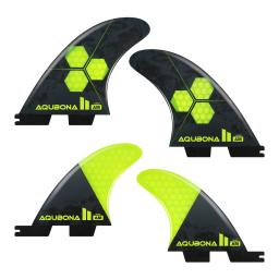 AQUBONA-Prancha de Surf Fins Honeycomb Fiberglass, Twin Fins, Thruster 3 Fins, Quad 5 Fins, Single Tab ou Twin Tab Tamanho - Image 3