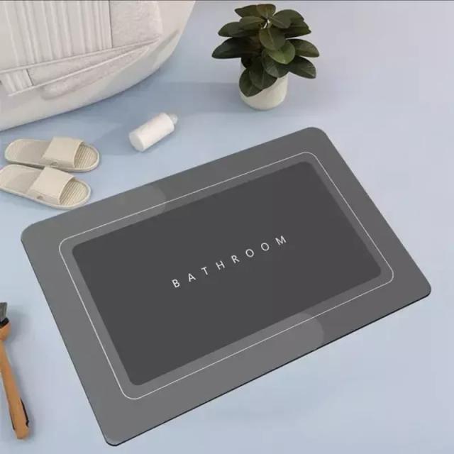 Tapete Antiderrapante Super Absorvente para Banheiro com Secagem Rápida e Conforto para Banheira e Chuveiro