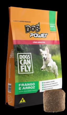 Ração Dog Power Super Premium Cães Adultos Raças Médias e Grandes Sabor Frango e Arroz - Image 1