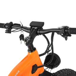 Bicicleta de neve off-road elétrica de montanha, freios hidráulicos, novo modelo, motor 1500W, bateria 48V 20Ah, pneus gordos 26 ", 9-velocidade - Image 3