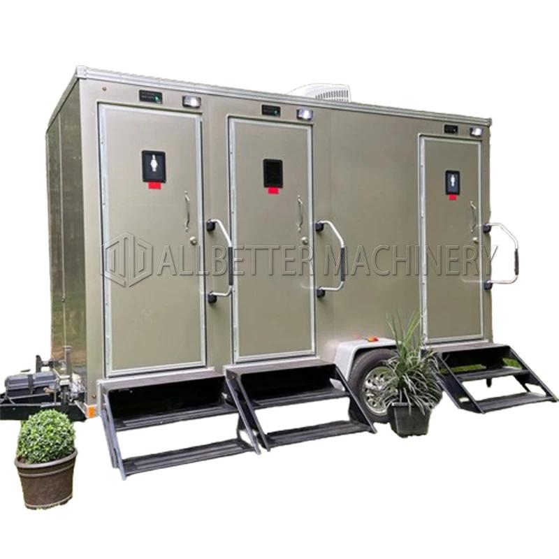 Toalete plástico móvel portátil para venda, banheiro de luxo, reboque ao ar livre, camping, fabricantes, venda, 2024 - Image 1