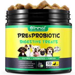 Suporte Pré e Probiótico para Cães Saúde Intestinal Coceira na Pele Alergias Equilíbrio de Levedura Imunidade Enzimas Digestivas de Abóbora com Sabor a Pato - Image 5