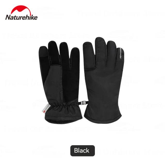 Luvas Impermeáveis e Térmicas Naturehike para Inverno - Antiderrapantes e com Tela Sensível ao Toque para Ciclismo, Motocicleta, Escalada e Caminhadas