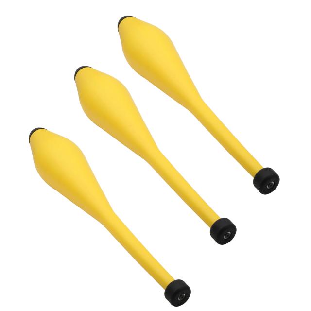 Conjunto Iniciante de 3 Clubes de Malabarismo Coloridos: Azul, Vermelho e Amarelo para Habilidades de Circuito