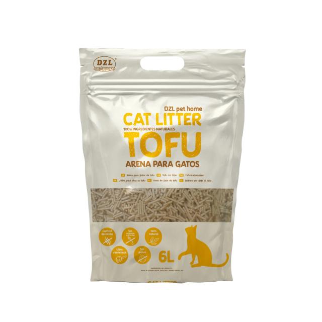Cama de Linhado para Gatos com Areia de Tofu Orgânico e Natural: Conforto e Sorriso para seu Pet