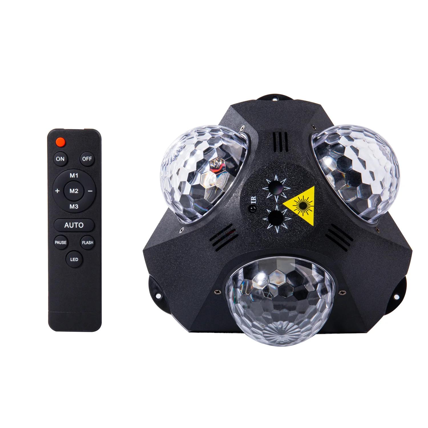 Festa Disco Ball Light, Projetor Laser, 5 em 1, DJ Stage Strobe Light, Natal, Casamento, Decoração Home Club - Image 1