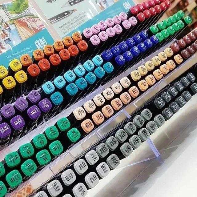 Kit de Marcadores Permanentes Bismark com 2 Pontas - Personalize com Suas Cores Preferidas