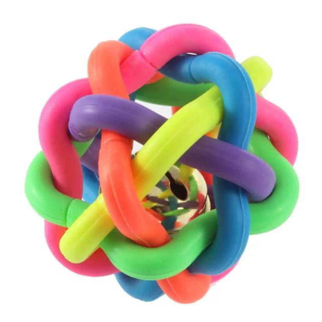Brinquedo Interativo "Bolinha Sonora" para Gatos e Cães de Todas as Raças com Sino