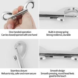 Double Ended Bolt Snap Hooks, Heavy Duty Trigger Chain, Marine Grade Metal Clips para Uso Agrícola, Water Bucket, Dog Leash, Horse Tack, Chain - Image 2