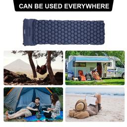 Camping mat dormir almofada de acampamento ao ar livre com travesseiro colchão de ar almofada inflável enchimento rápido à prova de umidade à prova de água - Image 6