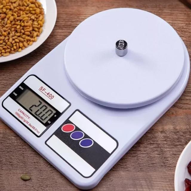 Balança Digital de Alta Precisão para Cozinha - Suporta Até 10kg, Ideal para Alimentos Regrados