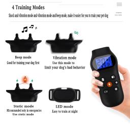 Para 5 cães recarregável à prova dmulti água multi-função 800m controle remoto choque elétrico parar de latir colar - Image 5