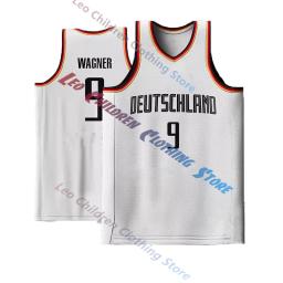 Camisa de basquete alemã respirável para crianças, colete sem mangas para meninos, tops esportivos de treinamento para homens e mulheres, verão, 2024 - Image 2