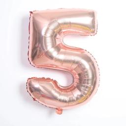 Bexigas Balões Metalizado Balão Número Foil Para Aniversário, Casamentos e Chá de bebê - Image 6