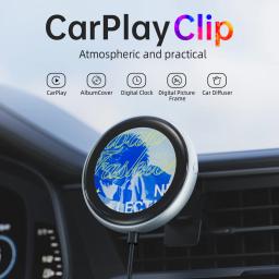 Ottocast sem fio CarPlay adaptador com carro Dilfuser, Digital Picture Frame, Clip, Auto Acessórios, VW, Ford, Benz, Audi - Image 1