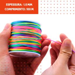 Fio De Seda - Cordão Rabo De Rato 100 Metros 1 mm -Diversas Cores - Nybc - Image 2