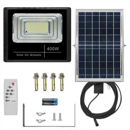 Refletor Solar Led Holofote 400w Placa Bateria Prova Dágua - Image 2