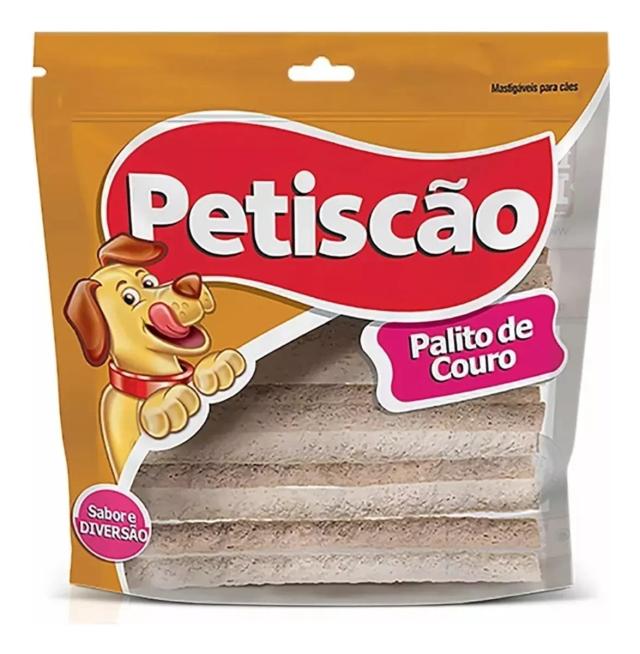 Deliciosos Petiscos de Palito de Couro Natural para Cães - Petiscão - 1 Kg