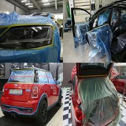 Filme de mascaramento pré-gravado, plástico, fita automotiva dos pintores para a pintura, Sheting do pano da gota, nenhum resíduo, 3 5 10 Rolls, 82ft - Image 6