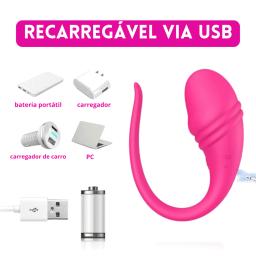 Vibrador Bluetooth Ponto G e Clitóris com Controle a Distância via Aplicativo - Image 5