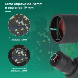 Svbony SV28 PLUS, 25-75x70 Telescópio à Prova d'Água com Tripé - Equipamento para Acampamento, Tiro ao Alvo, Observação de Aves e Astronomia telescópio monocular para celular de alta potência - Image 2