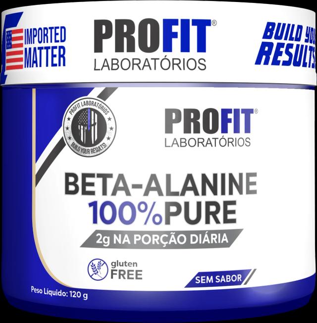Beta-Alanine 100% Pura - Potencialize Seu Desempenho com 120g da Profit