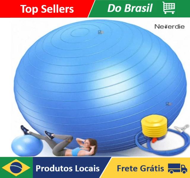 Bola de Ginástica Suíça Anti Estouro 65cm para Yoga e Pilates - Neverdie Store