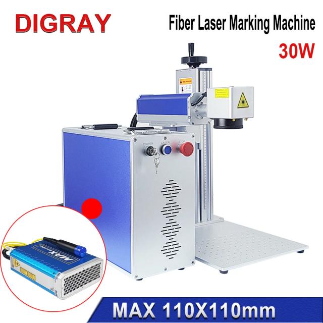 Max e Hunst Máquina de Marcação a Laser de Fibra 30W para Metais Preciosos e Componentes