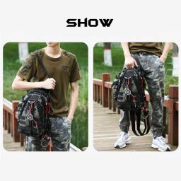 Mochila impermeável para caminhadas ao ar livre para homens, mochila de escalada e trekking, mochila de montanhismo, 60L - Image 2