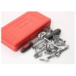 Kit De Ferramentas 46 Peças Jogo De Soquetes Chave Catraca Reversível Com Maleta Jogo De Ferramentas Completo - Image 5