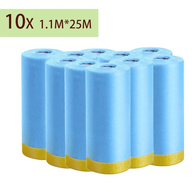 Filme de mascaramento pré-gravado para pintura, fita automotiva profissional, sem resíduos - disponível em rolos de 3, 5 ou 10 com 82 pés cada