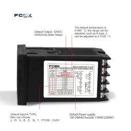 REX-C100 Controlador de Temperatura PID, Termostato Digital, Saída 40A SSR, Tipo K Termopar, 220V, 400 Graus - Image 3