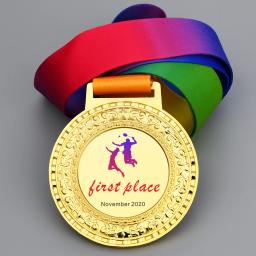 Fornecedor de fabricação personalizado medalhas de prêmio de esportes medalha em branco com fita de cor vencedor troféu medalha presente - Image 4