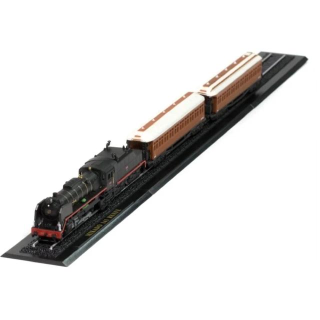Modelo Diecast Estático Atlas Edition 1:220 Z com Base de Vagões e Trilhos, Rodas Separáveis e Caixa Original - Grandes Trens do Mundo