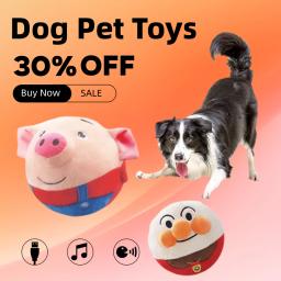 Electronic Bounce Plush Doll Ball para animais de estimação, brinquedo falante, brinquedos interativos acessórios, recreação, suprimentos de lazer - Image 4