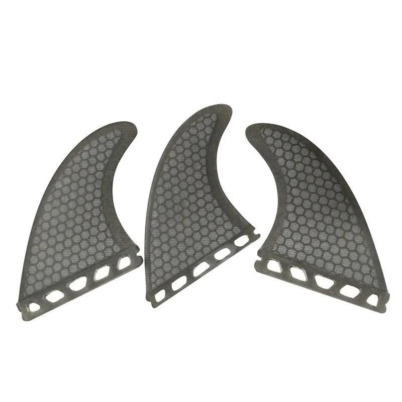 Tri Surf Fins com Honeycomb Fibreglass, Acessórios Fin Surfboard, Esportes Aquáticos, Prancha de Surf, 3pcs - Image 1