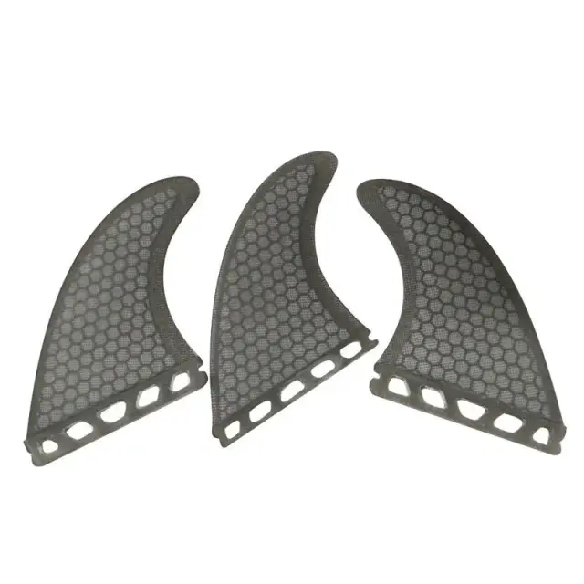 Fins de Surf Tri Surf com Fibra de Vidro Honeycomb - Conjunto de 3 Peças para Acessórios de Prancha e Esportes Aquáticos