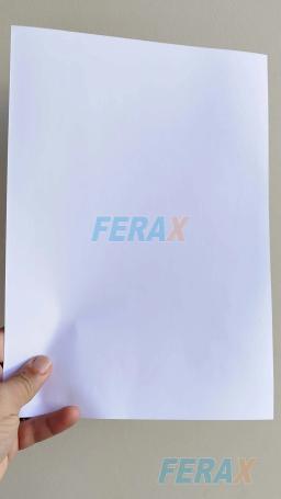 Vinil Adesivo Branco Fosco Ferax - Folhas papel vinil A4 Impressora Jato de Tinta - Pode Resinar - Image 2