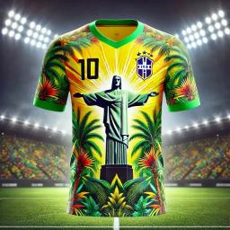 Brasil edição especial camisa de futebol para homens e mulheres, roupas esportivas ao ar livre, camisola respirável casual, verão, 2024 - Image 5