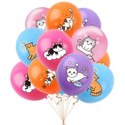 40 peças de balões de festa temática de gato, topper de bolo + conjunto de bunting para decoração de festa de aniversário, decoração de cena de festa temática, etc. - Image 6