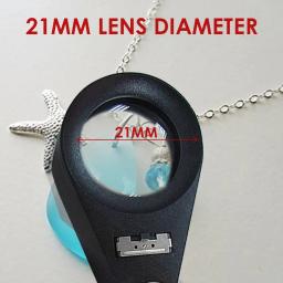 10x gem lupa led para relógio moedas selos gemas jóias diamante identificação profissional lupa com luz - Image 4