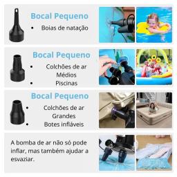 Inflador Elétrico Bomba De Ar Colchão Piscina Infláveis - Image 6