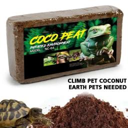 Tapete de coco natural para répteis, solo coco, cama para tartarugas e lagartos, acessórios para terrário, suprimentos répteis, 600g - Image 1