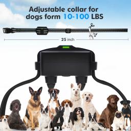 PEDONO Dog Training Collar, Controle Remoto Dog Shock, Beep Vibração, Estática, Impermeável, Anti Casca, Coleira Elétrica para Cão - Image 5