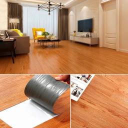 Kit 10 Porcelanato Autocolante Adesivo Para Piso Brilhante Vinílico 3d Impermeável - Image 2