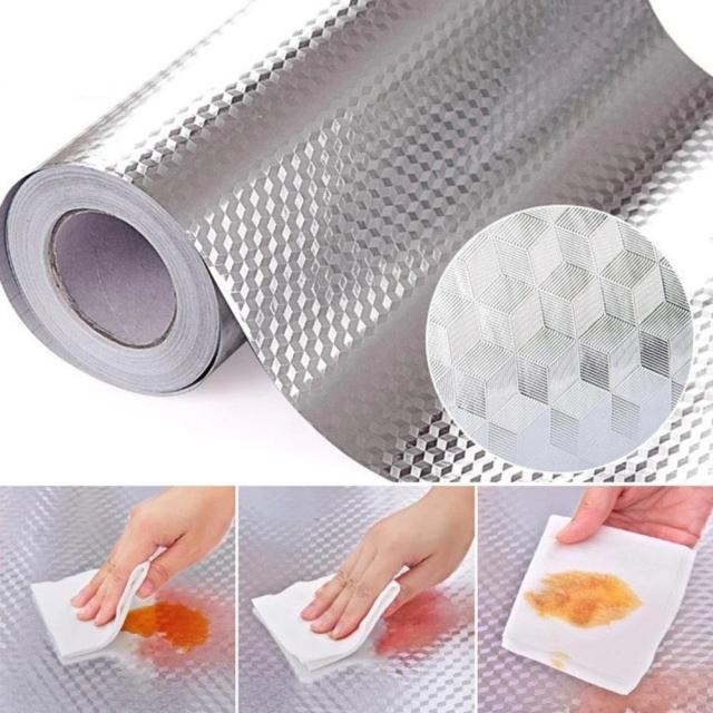 Papel de Parede Adesivo Impermeável e Antioleoso para Armários de Cozinha