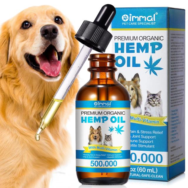 Óleo Orgânico Premium para Cães: Alívio da Ansiedade, Dor e Estresse com Suporte para Quadril, Articulações e Imunidade