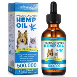 Óleo Orgânico Premium com Multivitaminas para a Ansiedade, Dor e Estresse em Cães. Suporte para Quadril e Articulações, Suporte Imunológico, Estimulante do Apetite - Image 6