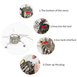 Kit Fogareiro Multicombustível Camping Trekking Cicloviagem Acampamento Pesca Bike - Image 6