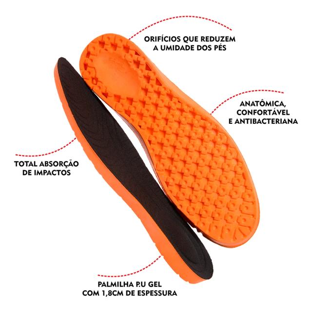 Palmilha Confortável de Gel e Silicone para Profissionais que Trabalham em Pé